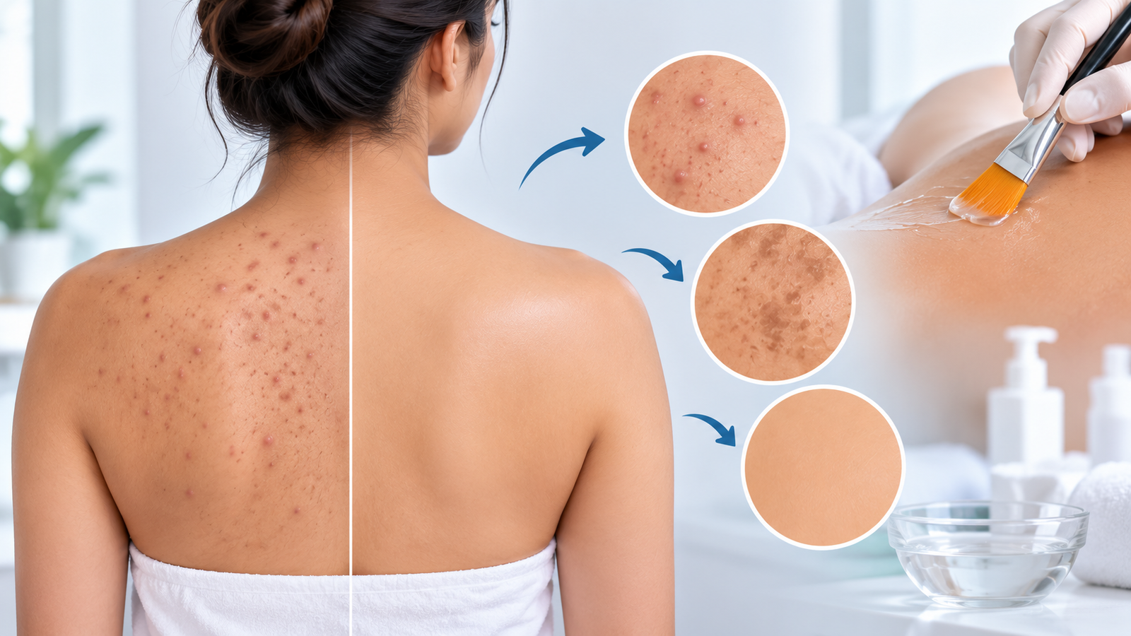 Back Acne, Marks and Tanning: What a Back Peel Does and Who It Suits