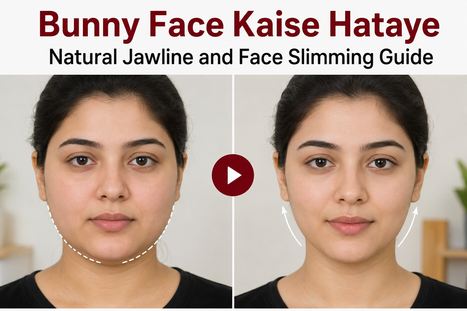 Bunny Face Kaise Hataye Natural Jawline and Face Slimming Guide