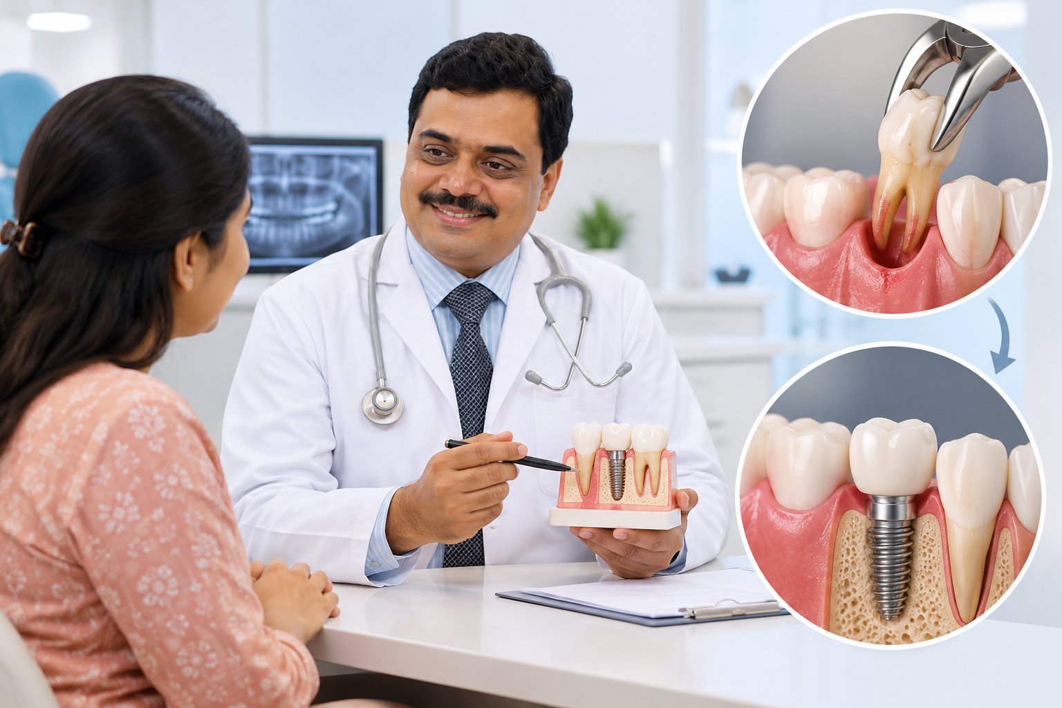 Dental Implant Right After Extraction Or Wait Three Months? Choosing The Timing At Our Adajan Clinic