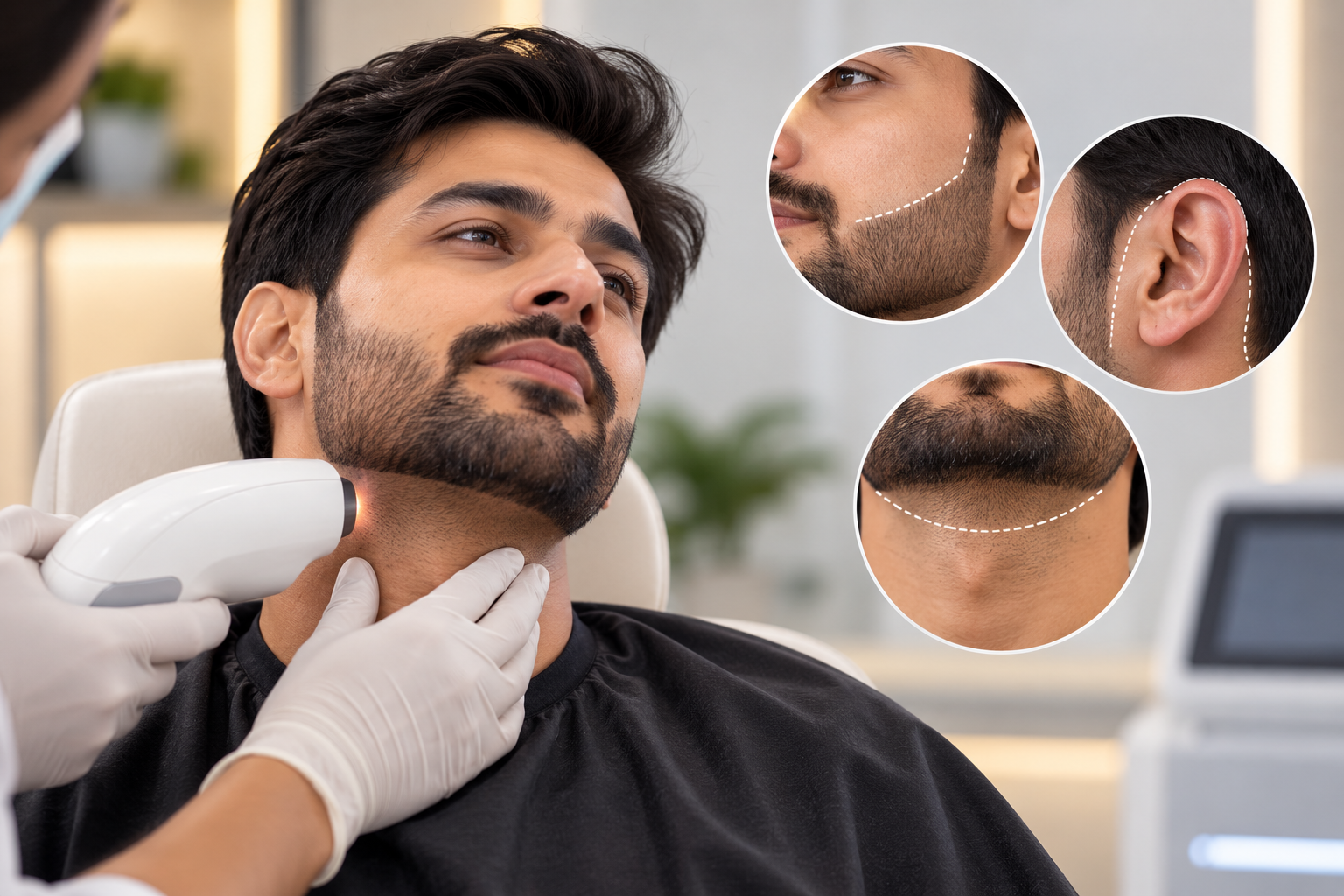 Laser Beard Shaping in Surat: How Laser Defines Beard Lines and Removes Ear Hair