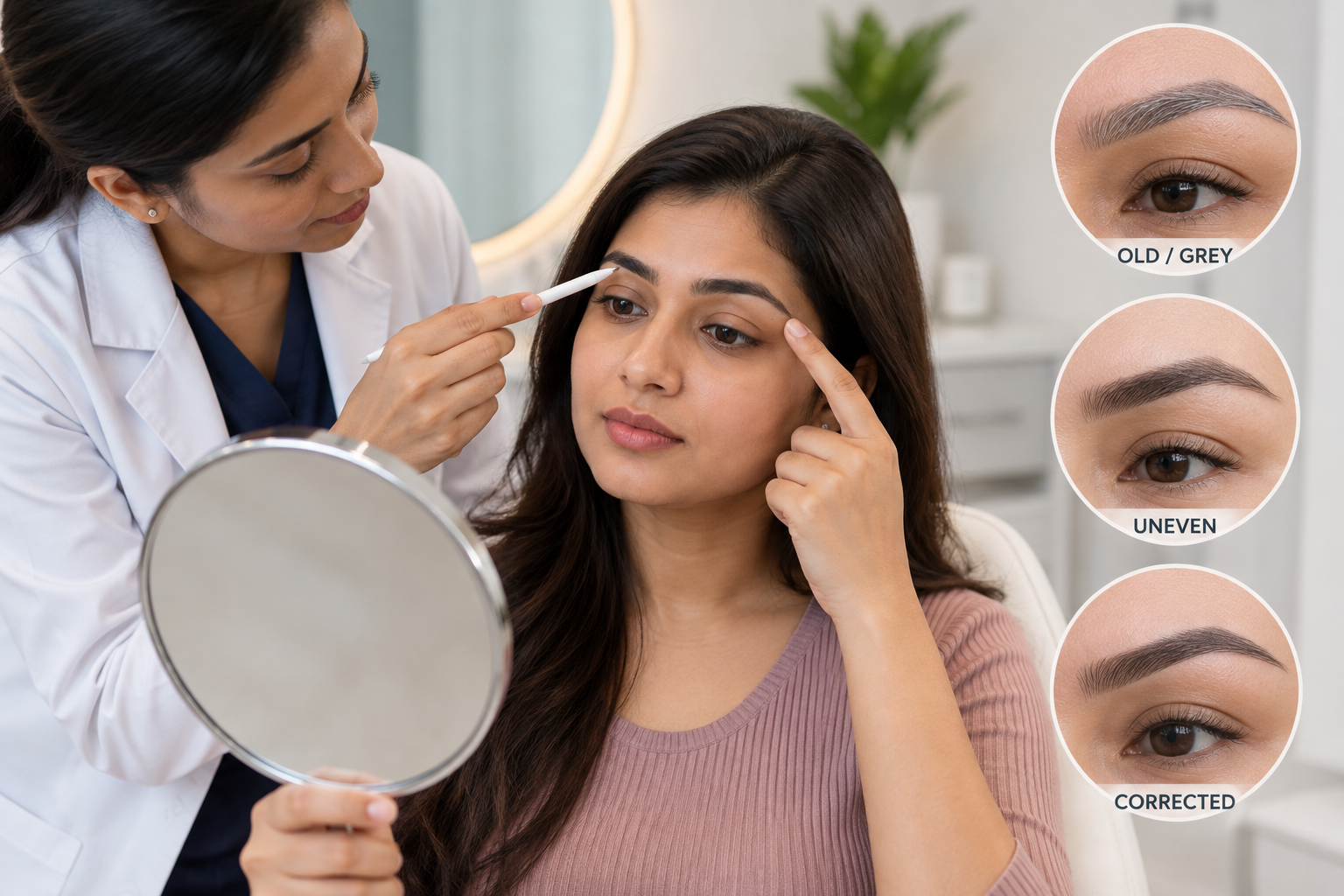 Fixing Old, Grey Or Uneven Microblading: Correction Options Explained