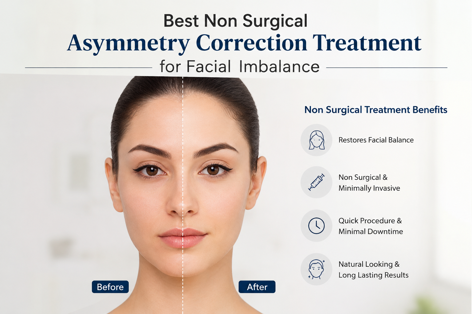 Best Non Surgical Asymmetry Correction Treatment for Facial Imbalance