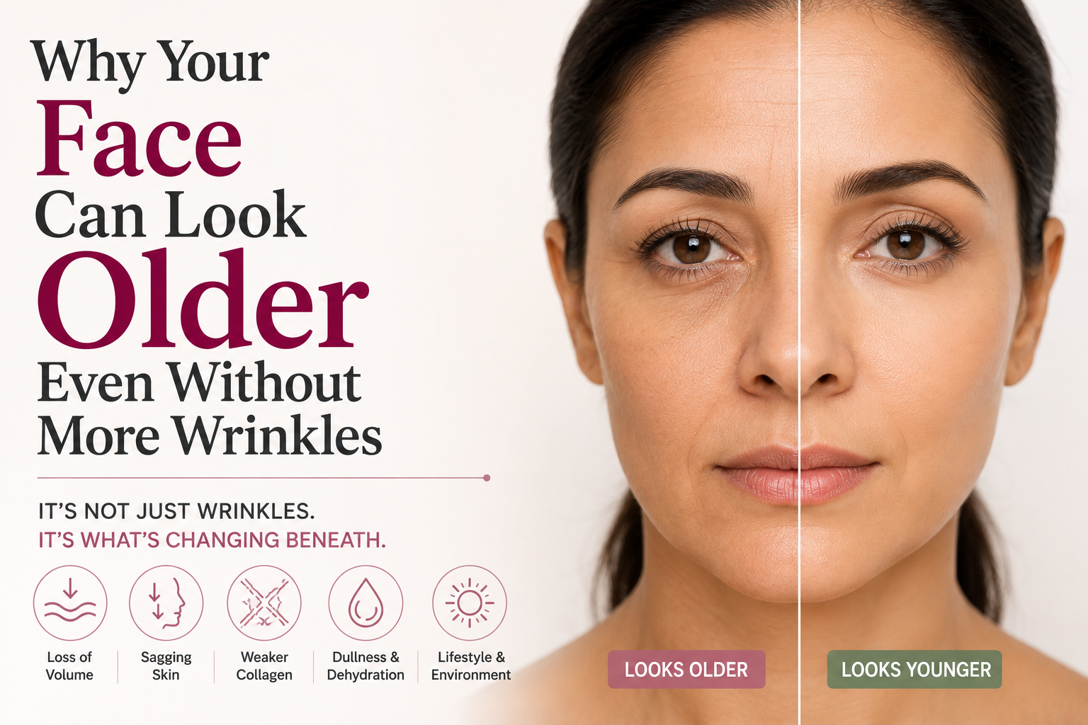 Why Your Face Can Look Older Even Without More Wrinkles
