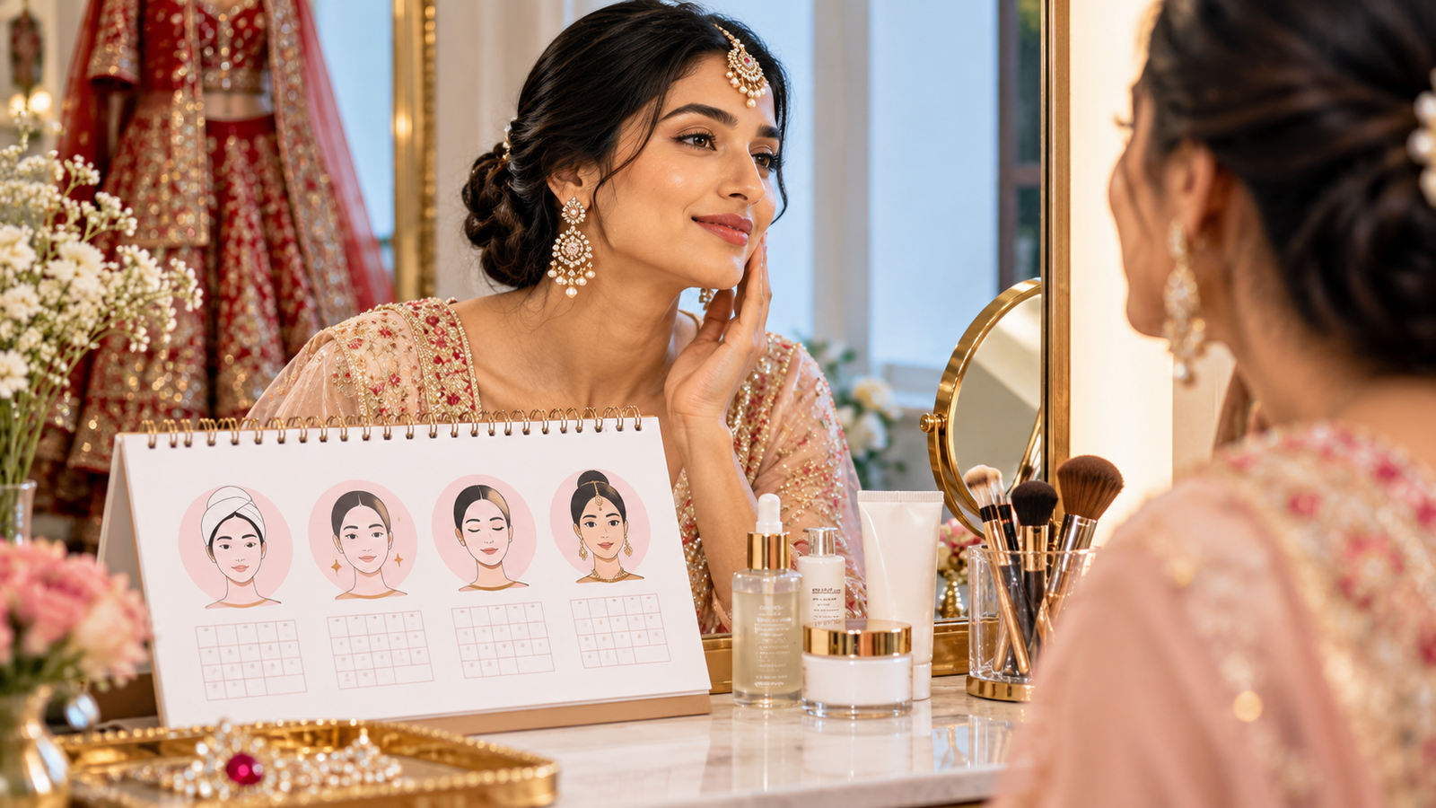 The Surat Bride's Face Calendar: Which Treatment To Book 12, 8, 4 And 1 Week Before The Wedding