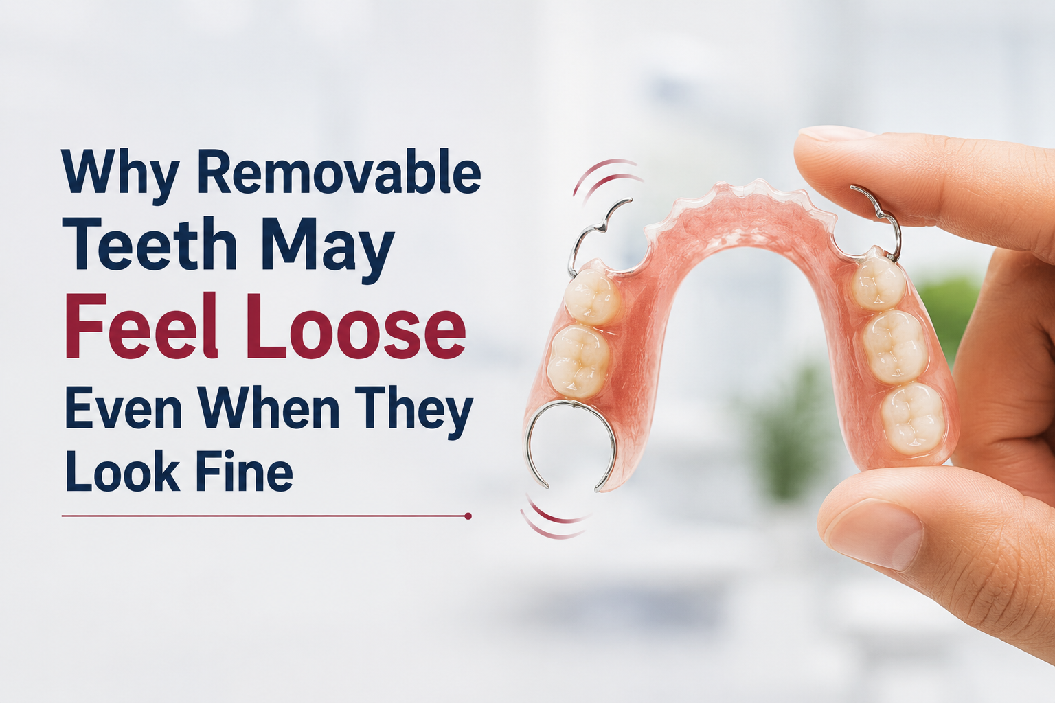 Why Removable Teeth May Feel Loose Even When They Look Fine