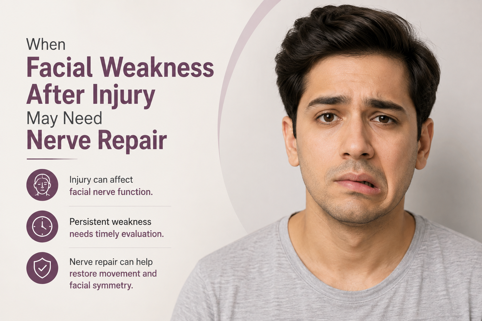 When Facial Weakness After Injury May Need Nerve Repair